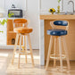 Contemporary Counter Round Bar Stool Armless Wood Bar Stool with Footrest Clearhalo 'Bar Furniture' 'Bar Stools' 'bar_stools' 'furn' 'furn_bar_stools' 'furniture_bar_stools' 'Kitchen & Dining Furniture' 'kitchen&dining_furn' 'kitchen' 'kitchen_furn' Furniture' 1200x1200_e7ecf182-c527-44b3-8a91-060b89783c44