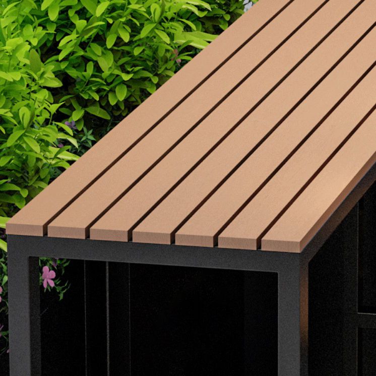 Tavolo da pub contemporaneo con barra top in legno in finto marrone chiaro chiaro