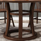 Table ronde moderne en bois massif, avec plateau tournant, pour la maison
