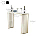 Glam Bar Height Table Faux Marble Top Bistro Bar Table with Double Pedestal Base Clearhalo 'Bar Furniture' 'Bar Tables' 'bar_tables' 'furn' 'furn_bar_tables' 'Furniture' 'Kitchen & Dining Furniture' 1200x1200_e7f23396-2f1a-4ebf-820e-9cc6839047d2