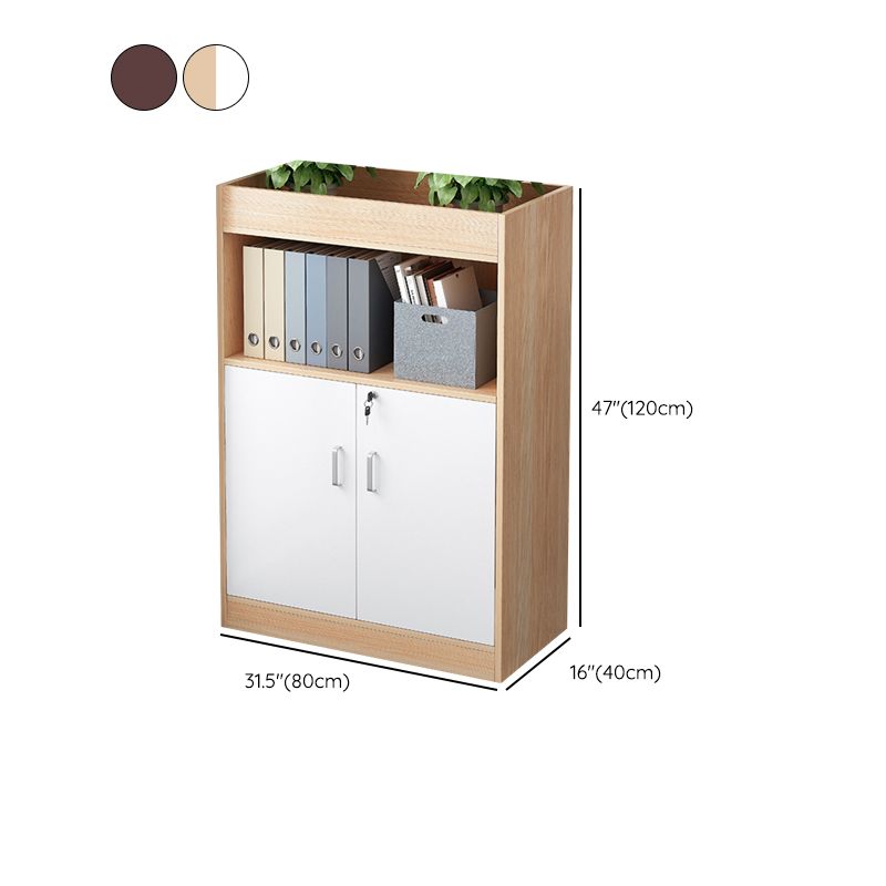 Wood Vertical File Cabinet Modern Storage Shelves File Cabinet with Lock Clearhalo 'Filing Cabinets' 'filling_cabinets' 'furn' 'furn_filling_cabinets' 'Furniture' 'Office Furniture' 1200x1200_e7f4a236-3670-40ab-b779-6ffd175f92f2
