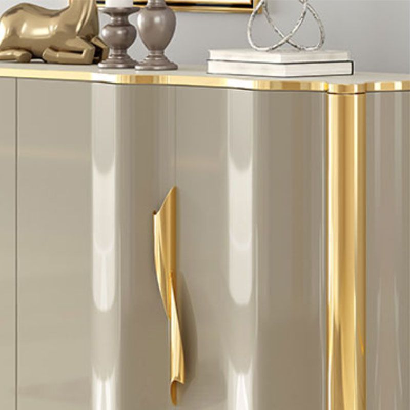 Glam Sideboard Engineered Holzaufbewahrungsbuffet mit Türen zum Esszimmer