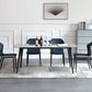 Contemporary Dining Table Sintered Stone Dining Table with 4 Black Legs for Dining Clearhalo ' dining_table' 'Dining Tables & Seating' 'Dining Tables' 'furn' 'furn_dining_table' 'Furniture' 'furniture_dining_table' 'Kitchen & Dining Furniture' 'kitchen&dining_furn' 'kitchen' 'kitchen_dining_table' 1200x1200_e7f69f94-30e0-4fbb-a6ba-c43347cde41a