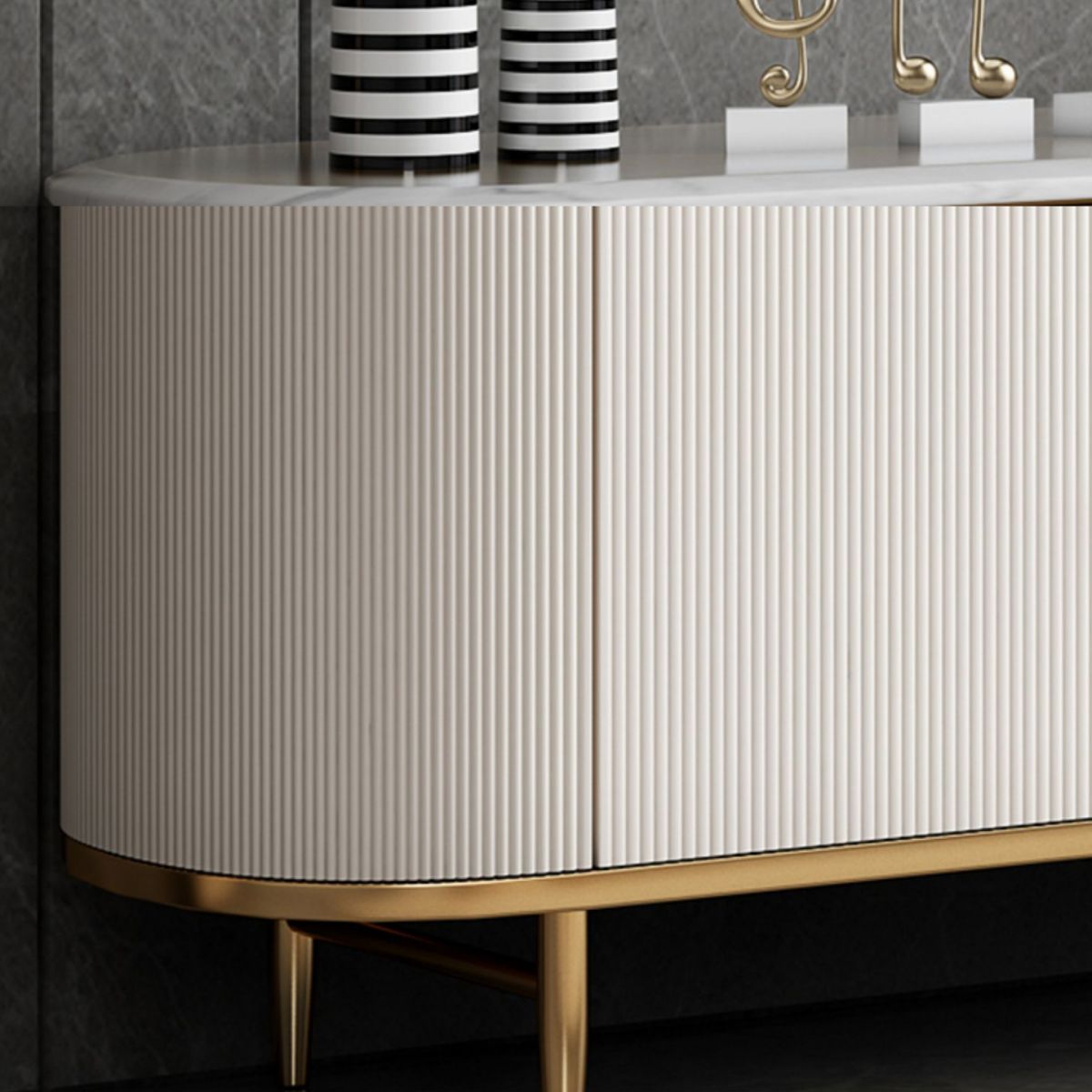 Glam Style Buffet Sideboard with Engineered Wood Drawers and Storage for Dining Room Clearhalo 'buffet_sideboard' 'Buffets & Sideboards' 'Furniture' 'furniture_buffet_sideboard' 'Kitchen & Dining Furniture' 1200x1200_e7f72a9a-88aa-4658-b909-7380077c5f31