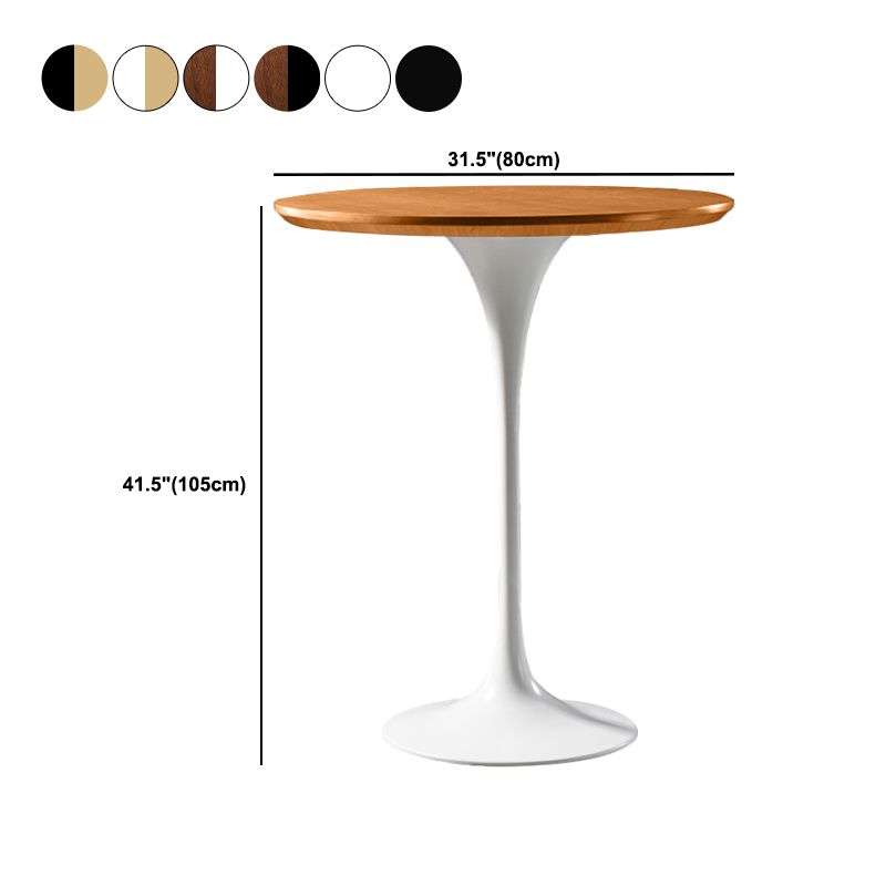 Pedestal Bar Wine Table Industrial Metal Round Pub Height Dining Table for Coffee Shop Clearhalo 'Bar Furniture' 'Bar Tables' 'bar_tables' 'furn' 'furn_bar_tables' 'Furniture' 'furniture_bar_tables' 'Kitchen & Dining Furniture' 1200x1200_e7f7cbad-f8b6-4eaa-9411-0b87d224db4d