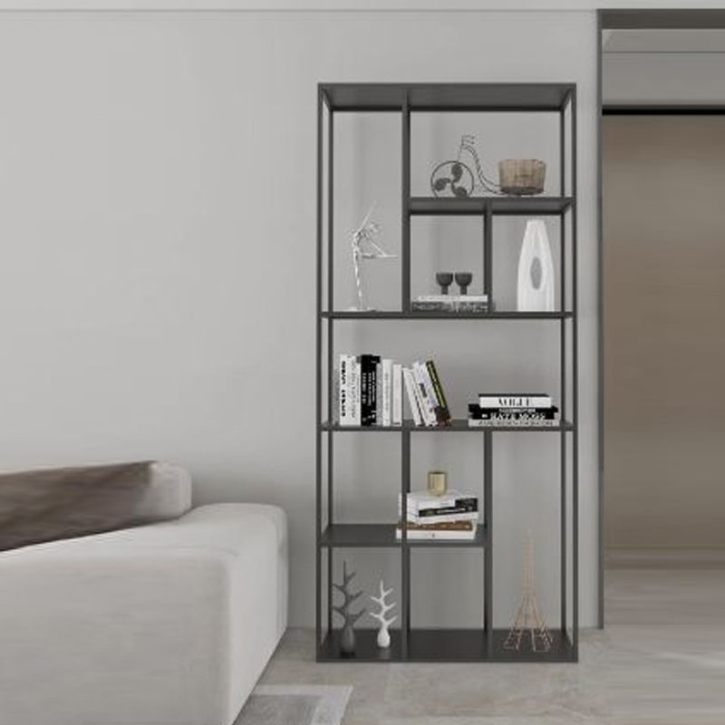 Minimalist Open Metal Etagere Bookcase with Rectangular Shelves Bookcase Clearhalo 'Bookcases' 'Furniture' 'furniture_bookcases' 'kitchen' 'kitchen_bookcases' 'Living Room Furniture' 'Office Furniture' 1200x1200_e7f83acd-7894-4bf9-ba09-593ddbcbd2c5