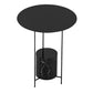Triple Pin Round Side Table Mid-Century Metal Side End Table