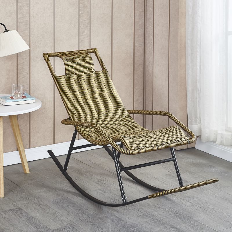 Rattan Rocking Chair Plain Water Resistant Woven Rope Modern Rocking Chair Clearhalo 'Chairs & Seating' 'furn' 'furn_rocking_chairs' 'Furniture' 'Living Room Furniture' 'Rocking Chairs' 'rocking_chairs' 1200x1200_e7fa7693-f910-4725-add0-b9d628942dcb