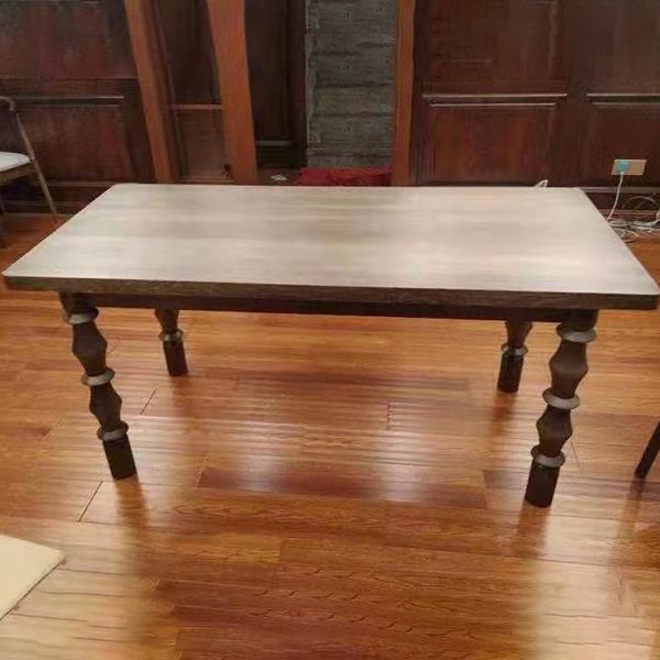 Rectangle Solid Wood Two-Color Dining Table Simplicity 4 Legs Table for Dining Room Clearhalo ' dining_table' 'Dining Tables & Seating' 'Dining Tables' 'furn' 'furn_dining_table' 'Furniture' 'furniture_dining_table' 'Kitchen & Dining Furniture' 'kitchen&dining_furn' 'kitchen' 'kitchen_dining_table' 1200x1200_e7fad846-c030-4404-86d5-031e878b323b