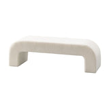 Contemporary Upholstered Bench Home Seating Bench in White with Legs Clearhalo 'Benches' 'Chairs & Seating' 'furn' 'furn_benches' 'Furniture' 'Living Room Furniture' 1200x1200_e7fb66d7-495d-4305-8e33-df6872a0bfc9