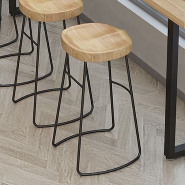 Contemporary Rectangle Bar Table Set 1/5 Pcs Solid Wood Bar Table and Stools Clearhalo 'Bar Furniture' 'furn' 'furn_home_bar_bar_sets' 'Furniture' 'Home Bars & Bar Sets' 'home_bar_bar_sets' 'Kitchen & Dining Furniture' 1200x1200_e7fb9781-ea18-4e10-b0c8-7e96e78e3fdd