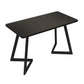 Industrial Dining Table Double Metal Pedestal Table with Black Tabletop for Dining Room Clearhalo ' dining_table' 'Dining Tables & Seating' 'Dining Tables' 'furn' 'furn_dining_table' 'Furniture' 'furniture_dining_table' 'Kitchen & Dining Furniture' 'kitchen&dining_furn' 'kitchen' 'kitchen_dining_table' 1200x1200_e7fd2c8e-4835-4600-a799-d7b50a81d80e