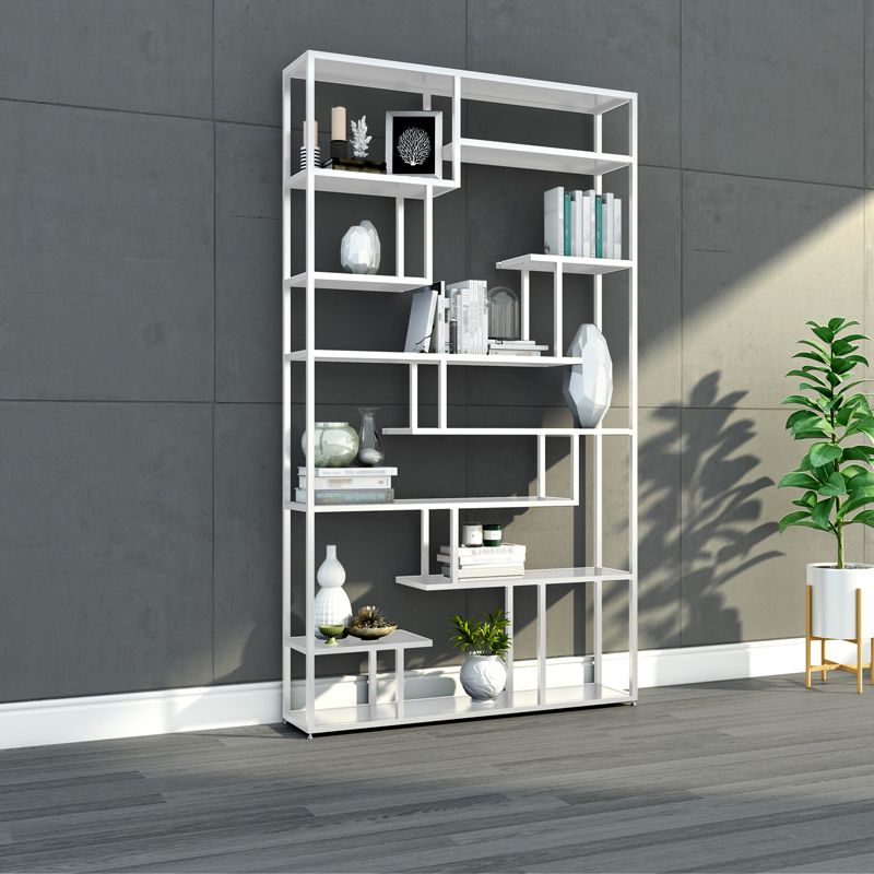 Industrial Metal Etagere Bookshelf Open Iron Bookshelf for Home Office Clearhalo 'Bookcases' 'furn' 'furn_bookcases' 'Furniture' 'furniture_bookcases' 'kitchen' 'kitchen_bookcases' 'Living Room Furniture' 'Office Furniture' 1200x1200_e7fd4f51-4671-4d4d-ae5a-518968a7d0a6