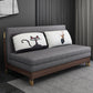 31 "divano futon largo glam in pelle grigio divano per dormiente futon