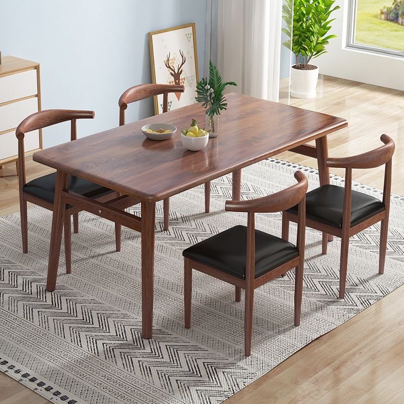 Home Modern Style MDF Dining Furniture Set Rectangle Dining Set with Wood Base Clearhalo 'Dining Room Sets' 'Dining Tables & Seating' 'dining_room_set' 'furn' 'furn_dining_room_set' 'Furniture' 'furniture_dining_room_set' 'Kitchen & Dining Furniture' 'kitchen&dining_furn' 'kitchen' 1200x1200_e7fe7734-b014-4b0b-9eae-101c49389e3f