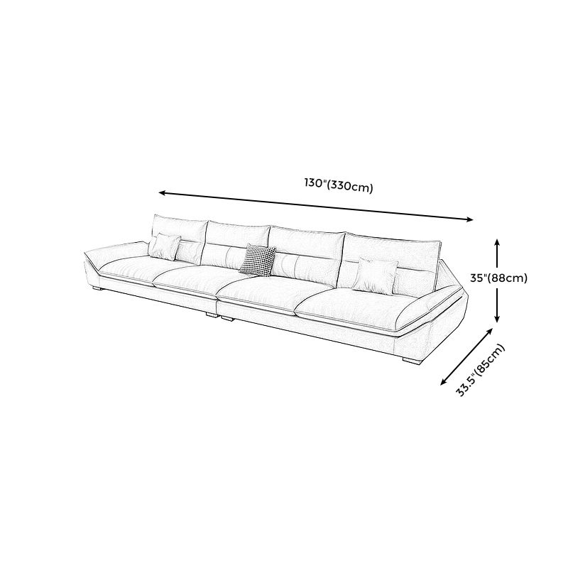 Modern Cream Cushion Back Sofa Faux Leather Living Room Sectional with Storage Clearhalo 'furn' 'furn_sectionals' 'Furniture' 'furniture_sectionals' 'kitchen' 'kitchen_sectionals' 'Living Room Furniture' 'Sectionals' 1200x1200_e7fff89a-a847-4e02-a53a-935795ab386e