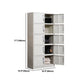 Contemporary Style Home Wardrobe Metal Wardrobe Closet with Locks
