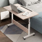 Wooden Contemporary Folding Desk Hight Adjustable Desk with Caster Wheels Clearhalo 'furn' 'furn_office_desk' 'Furniture' 'Office Desks' 'Office Furniture' 'office_desk' 1200x1200_e8013b18-0442-4154-9fdc-1141f60ee6a1