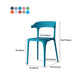 Contemporary Chair Dining Armless Chair for Kitchen with Plastic Legs Clearhalo 'Dining Chairs' 'Dining Tables & Seating' 'dining_chair' 'furn' 'furn_dining_chair' 'Furniture' 'furniture_dining_chair' 'Kitchen & Dining Furniture' 1200x1200_e8015e5f-f252-491c-b7b6-f260e6ffcc03