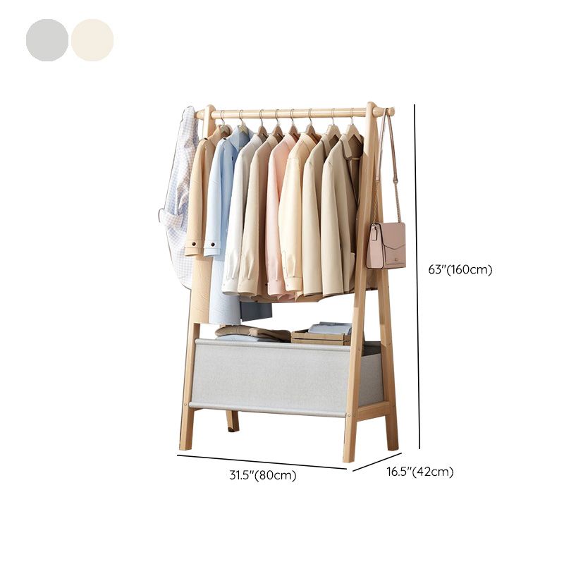 Wooden Open Wardrobe Modern Minimalist Bedroom Wardrobe Armoire