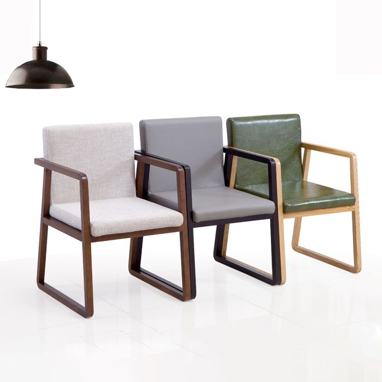Modern Style Chairs Dining Arm Chair with Wooden Legs for Kitchen Clearhalo ' kitchen&dining_furn' 'Dining Chairs' 'Dining Tables & Seating' 'dining_chair' 'furn' 'furn_dining_chair' 'Furniture' 'furniture_dining_chair' 'Kitchen & Dining Furniture' 'kitchen' 1200x1200_e8044a7e-1101-46af-a98b-9e4393b940f1