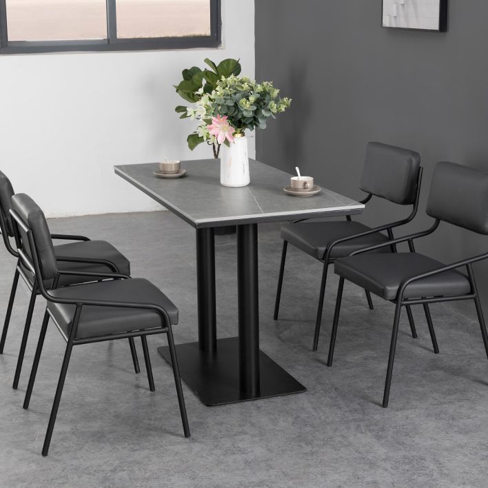 Industrial Dining Room Table Sintered Stone Table with Black Base for Home Kitchen Dinner Clearhalo ' dining_table' 'Dining Tables & Seating' 'Dining Tables' 'furn' 'furn_dining_table' 'Furniture' 'furniture_dining_table' 'Kitchen & Dining Furniture' 'kitchen&dining_furn' 'kitchen' 'kitchen_dining_table' 1200x1200_e80521ff-6d44-4c10-9f63-96efe5e8ecc3