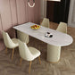 Traditional Luxury Dining Table White Sintered Stone Double Pedestal Table for Kitchen Clearhalo ' dining_table' 'Dining Tables & Seating' 'Dining Tables' 'furn' 'furn_dining_table' 'Furniture' 'furniture_dining_table' 'Kitchen & Dining Furniture' 'kitchen&dining_furn' 'kitchen' 'kitchen_dining_table' 1200x1200_e807b24b-af99-4531-b811-9080238558a8