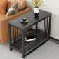 Metal Frame End Table 2-Tier Stone Top Accent Side Table with Shelf Clearhalo 'Coffee & Accent Tables' 'End & Side Tables' 'end_side_tables' 'furn' 'furn_end_side_tables' 'Furniture' 'Living Room Furniture' 1200x1200_e80dbfbd-8537-47db-bfff-a8ff172d3e85