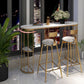 Stone Oval Indoor Glam Bar Dining Table Iron Double Pedestal Bistro Table with Shelve Clearhalo 'Bar Furniture' 'Bar Tables' 'bar_tables' 'furn' 'furn_bar_tables' 'Furniture' 'furniture_bar_tables' 'Kitchen & Dining Furniture' 'kitchen&dining_furn' 'kitchen' 1200x1200_e80ec1c0-132b-4667-a7c5-6fb80c806f0a