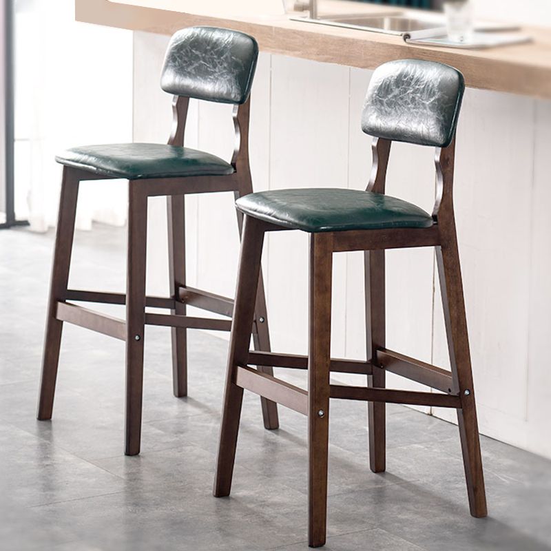 Contemporary Counter Bar Stool Backrest Espresso Wood Bar Stool with Footrest Clearhalo 'Bar Furniture' 'Bar Stools' 'bar_stools' 'furn' 'furn_bar_stools' 'furniture_bar_stools' 'Kitchen & Dining Furniture' 'kitchen&dining_furn' 'kitchen' 'kitchen_furn' Furniture' 1200x1200_e811e9dc-1a4c-45f0-952b-4b0b465aecb7
