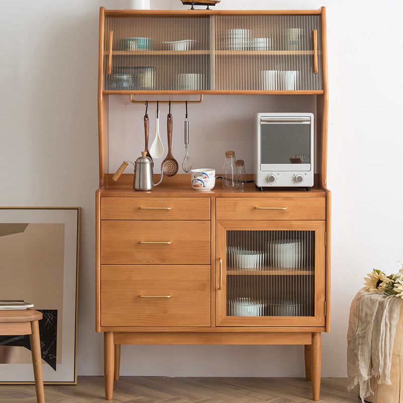 4-Draw-Sideboard zeitgenössischer 3-türh-Speisesserver für Wohnzimmer