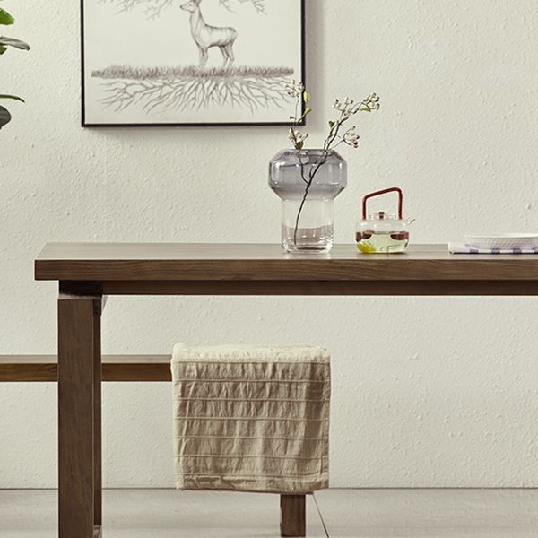 Industrial Double Pedestal Dining Table Pine Wood Table for Cafe Dining Room Clearhalo 'Dining Tables & Seating' 'Dining Tables' 'dining_table' 'furn' 'furn_dining_table' 'Furniture' 'Kitchen & Dining Furniture' 1200x1200_e814d13c-52d4-4ff6-a201-c7e3b69c5f77