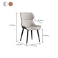 Modern Simple Side Chair Faux Leather Wingback Chair for Bedroom