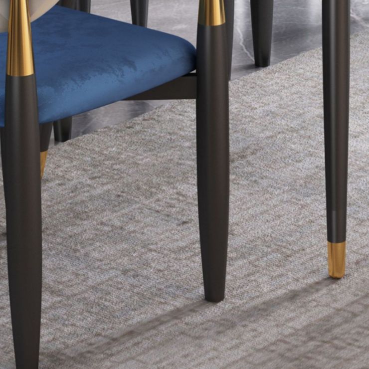 Contemporary Upholstered Home Arm Chair Matte Finish Open Back Dining Chair Clearhalo ' kitchen&dining_furn' 'Dining Chairs' 'Dining Tables & Seating' 'dining_chair' 'furn' 'furn_dining_chair' 'Furniture' 'furniture_dining_chair' 'Kitchen & Dining Furniture' 'kitchen' 1200x1200_e8162ffc-33e9-445c-ac6f-bb055e9ada34