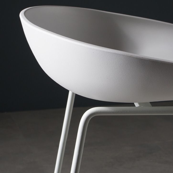 Contemporary Metal Counter Stool Plastic Low Back Furniture with Iorn 4 Legs