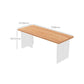 Rectangle Double Pedestal Dining Table Medieval Modern Style Wood Table for Living Room Clearhalo 'Dining Tables & Seating' 'Dining Tables' 'dining_table' 'furn' 'furn_dining_table' 'Furniture' 'Kitchen & Dining Furniture' 1200x1200_e81848e0-b494-4e12-8dbf-dda1817cc291