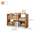 Engineered Wood Standard Bookshelf Contemporary Closed Back with Shelves