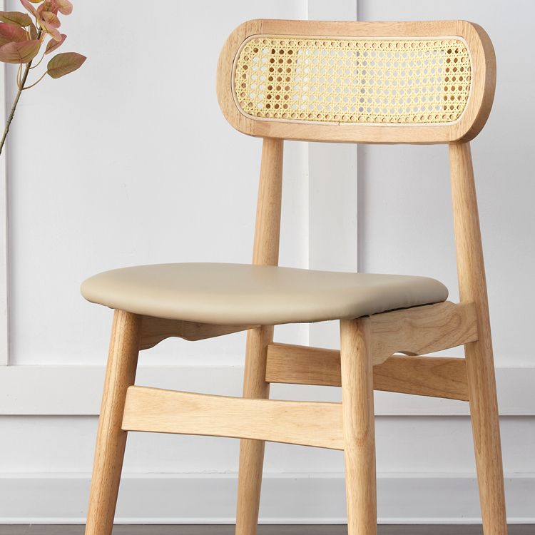 Contemporary Indoor Solid Wood Open Back Dining Side Chair for Restaurant Clearhalo 'Dining Chairs' 'Dining Tables & Seating' 'dining_chair' 'furn' 'furn_dining_chair' 'Furniture' 'Kitchen & Dining Furniture' 1200x1200_e81d8ff9-658b-4e9c-8984-25fa42eb00d3