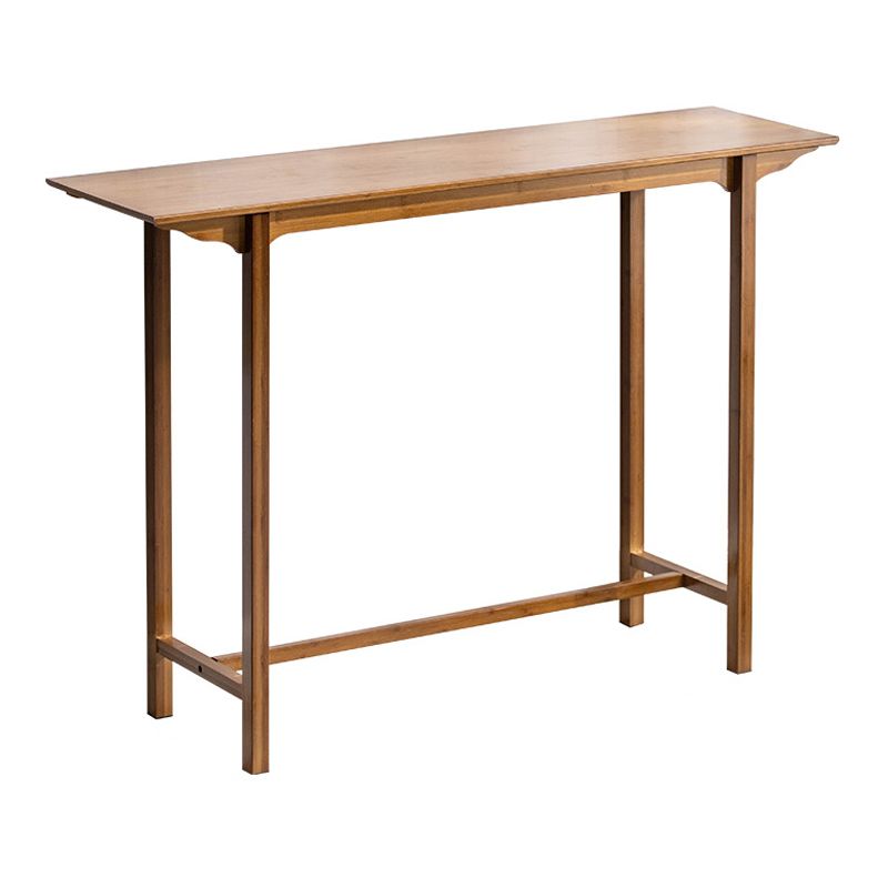 Mesa de consola moderna de mediados de siglo Mesa de consola de rectángulo marrón oscuro