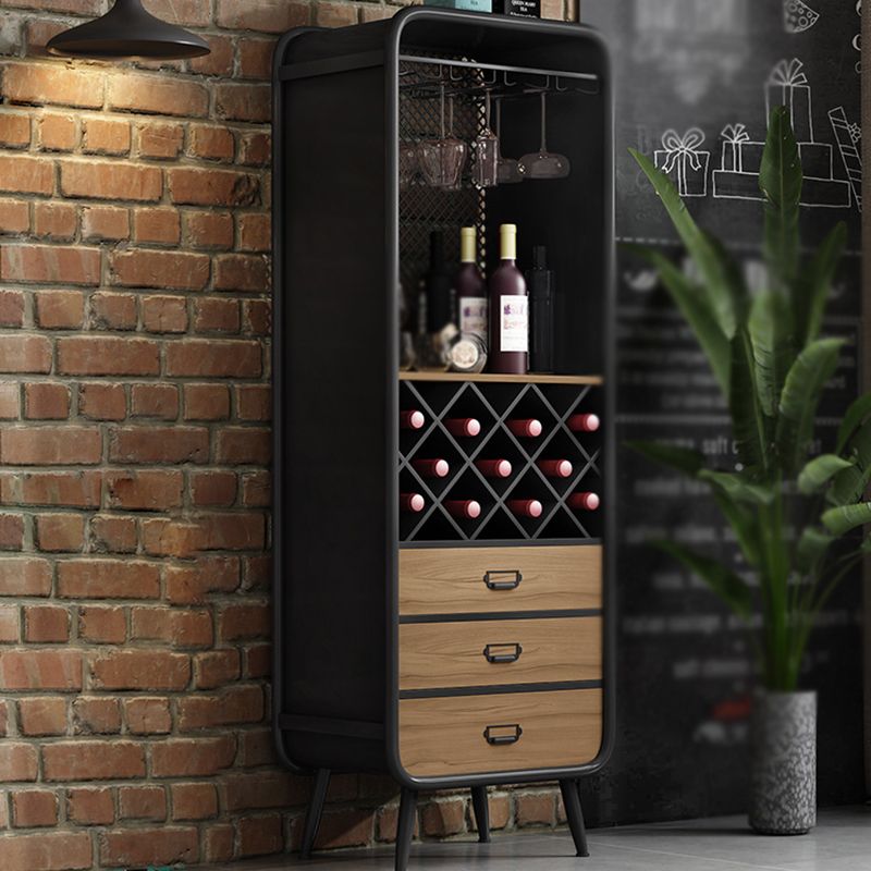 Modern 3-Drawer Wood Sideboard Open Storage Buffet Table with Wine Rack for Living Room Clearhalo 'buffet_sideboard' 'Buffets & Sideboards' 'furn' 'furn_buffet_sideboard' 'Furniture' 'furniture_buffet_sideboard' 'Kitchen & Dining Furniture' 1200x1200_e81f98c2-d4c2-4efc-9271-83fb71b0b71f