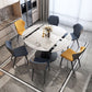 Contemporary Sintered Stone Table Round Table Set 1/5/7 Pieces Dining Set