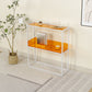 Contemporary Acrylic Bookcase Etagere Open Back Bookshelf with Shelves Clearhalo 'Bookcases' 'furn' 'furn_bookcases' 'Furniture' 'Office Furniture' 1200x1200_e8225662-aceb-4210-8572-0cf82e7d0643
