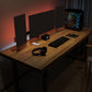 Solid Wood Rectangular Gaming Desk 29.53" Tall Sled Base Computer Desk