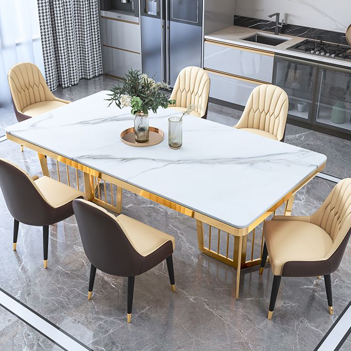 Tavolo da pranzo di lusso tradizionale tavolo da pranzo rettangolo in marmo nero per casa