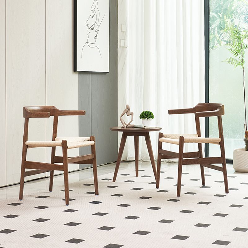 Stile contemporaneo aperto in legno solido casa usa la sedia da pranzo