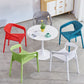 Contemporary Style Multicolor Dining Arm Chair Plastic Stacking Arm Chair Clearhalo ' kitchen&dining_furn' 'Dining Chairs' 'Dining Tables & Seating' 'dining_chair' 'furn' 'furn_dining_chair' 'Furniture' 'furniture_dining_chair' 'Kitchen & Dining Furniture' 'kitchen' 1200x1200_e8245962-7c30-4cca-a911-c8d585d86327