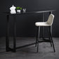 Industrial Bistro Bar Desk Indoor Stone and Metal Rectangle Bistro Bar Table Clearhalo 'Bar Furniture' 'Bar Tables' 'bar_tables' 'furn' 'furn_bar_tables' 'Furniture' 'furniture_bar_tables' 'Kitchen & Dining Furniture' 1200x1200_e8273f84-ed7c-4723-9522-b06c64b4cb35
