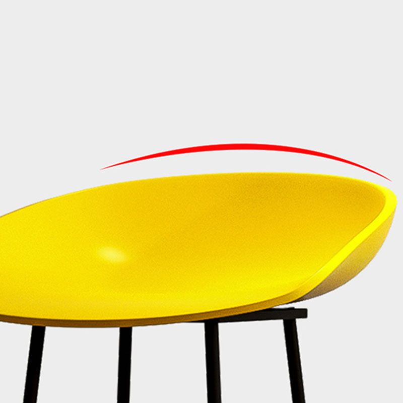 Modern Armless Backrest Counter Stool Iron Kitchen Bar Stool with Acrylic Seat Clearhalo 'Bar Furniture' 'Bar Stools' 'bar_stools' 'furn' 'furn_bar_stools' 'Furniture' 'furniture_bar_stools' 'Kitchen & Dining Furniture' 1200x1200_e8279967-bbc4-464b-9ee1-3a84a9fbdafd
