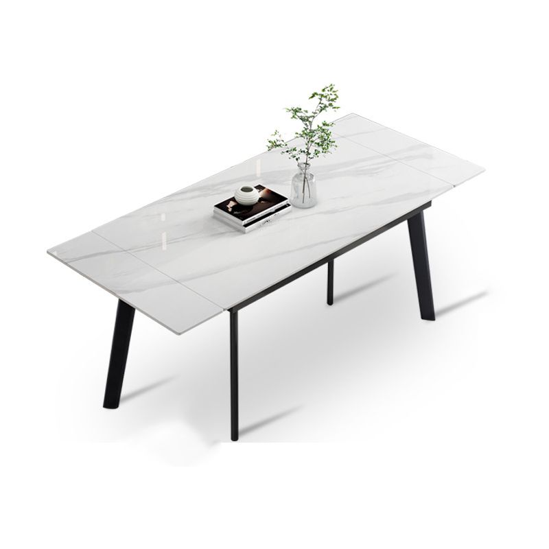 Designer Style Sintered Stone Dining Set 1/2/5/7 Pieces Rectangle Dining Furniture Clearhalo 'Dining Room Sets' 'Dining Tables & Seating' 'dining_room_set' 'furn' 'furn_dining_room_set' 'Furniture' 'furniture_dining_room_set' 'Kitchen & Dining Furniture' 1200x1200_e827e02c-f138-4e67-96a4-70fa33025ac3