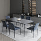 Grey Sintered Stone Top Dining Table Rectangle Table with Metal Base and 4 Legs Clearhalo ' dining_table' 'Dining Tables & Seating' 'Dining Tables' 'Furniture' 'furniture_dining_table' 'Kitchen & Dining Furniture' 'kitchen&dining_furn' 'kitchen' 'kitchen_dining_table' 1200x1200_e828c0c3-bb82-44f0-a455-ec4f3920f592